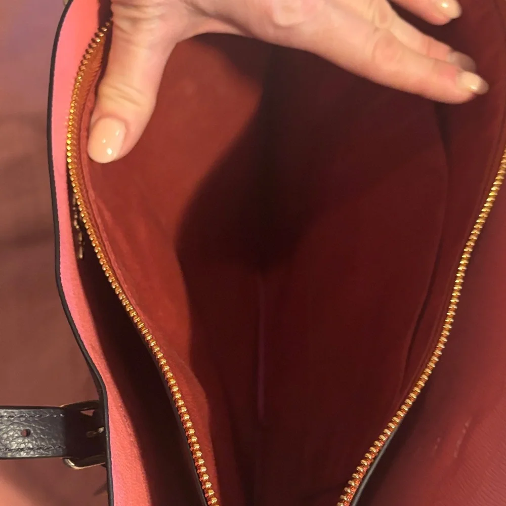 Coach Black Tote with Colorful Floral Design - Picture 10 of 15